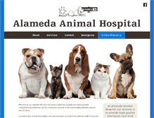 Tablet Screenshot of alamedaanimalhospital.com